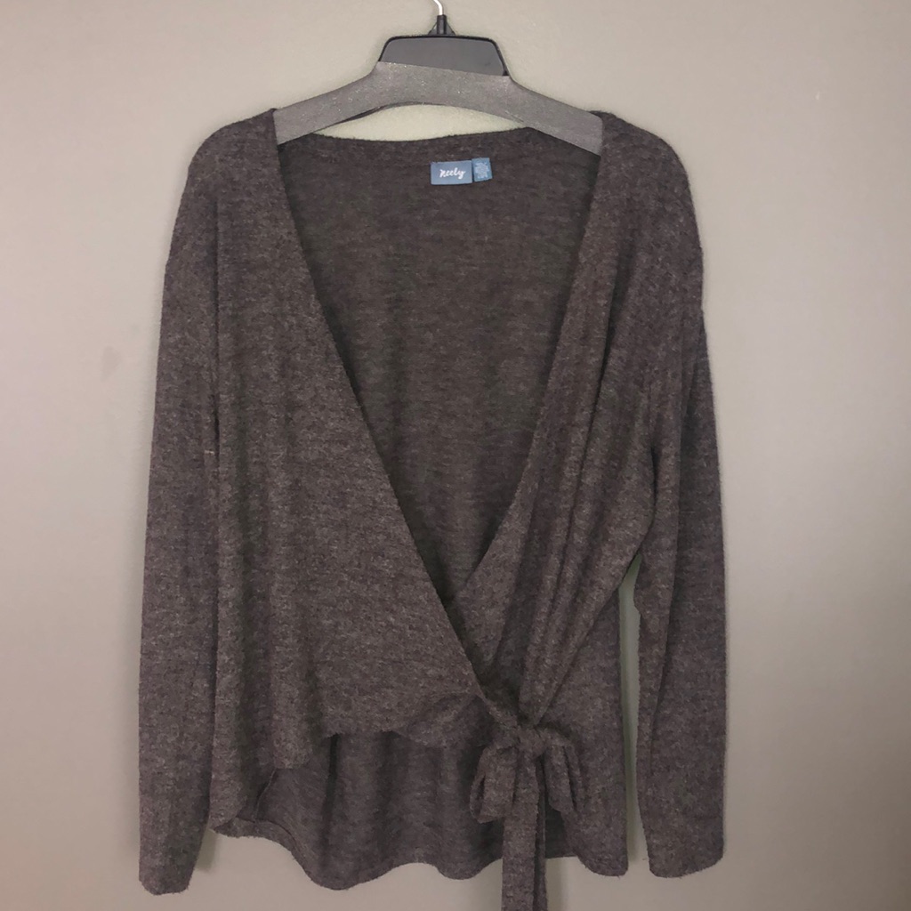 South Moon Under Gray Wrap Sweater.